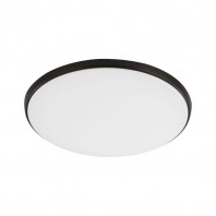 EGLO-Ollie OYS 12 Watt Led CCT Ceiling Light - White / Black / Satin Nickle Trim